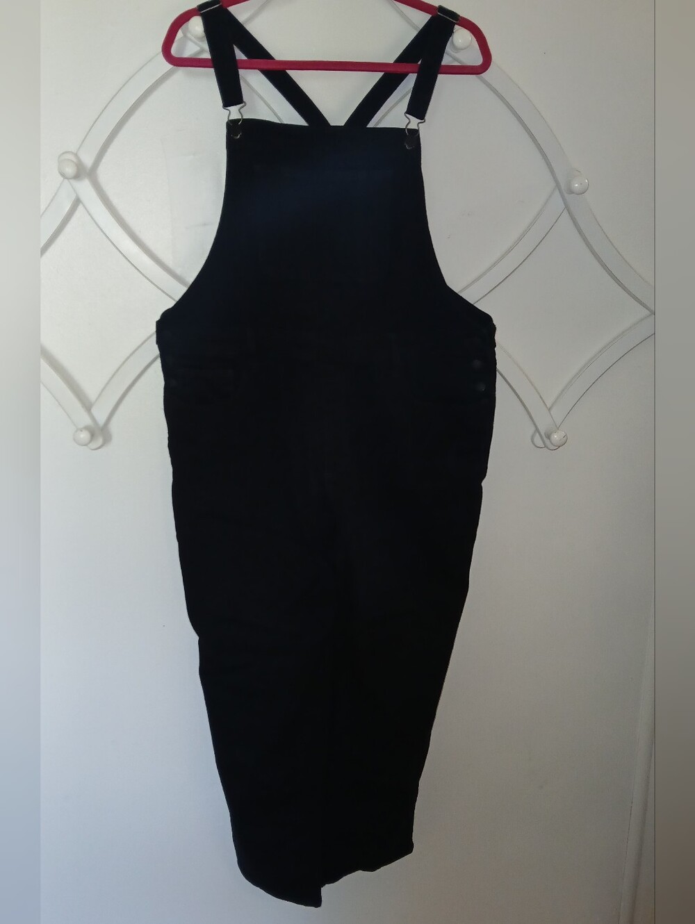 Black Denim Overalls